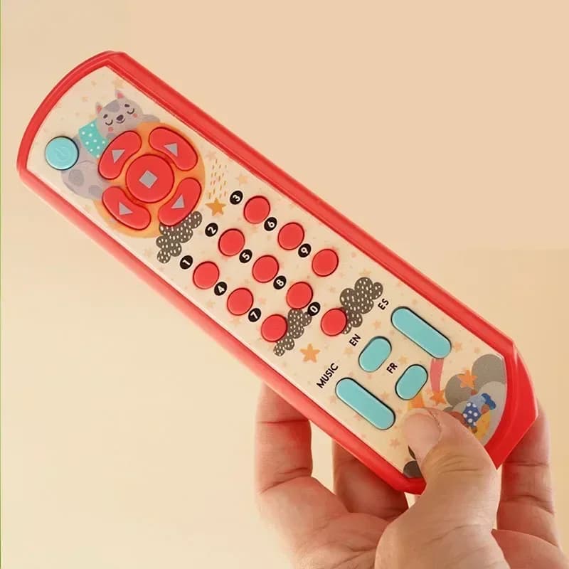 Infant Simulation TV Remote Control Toys with Music and Light Musical Baby Toy Sensory Remote Kid Baby Toys for 1 2 3 Year Old 3